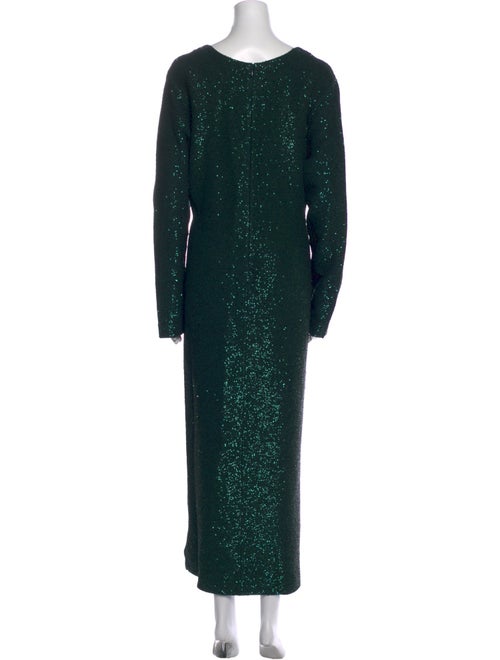 St. John Scoop Neck Long Dress