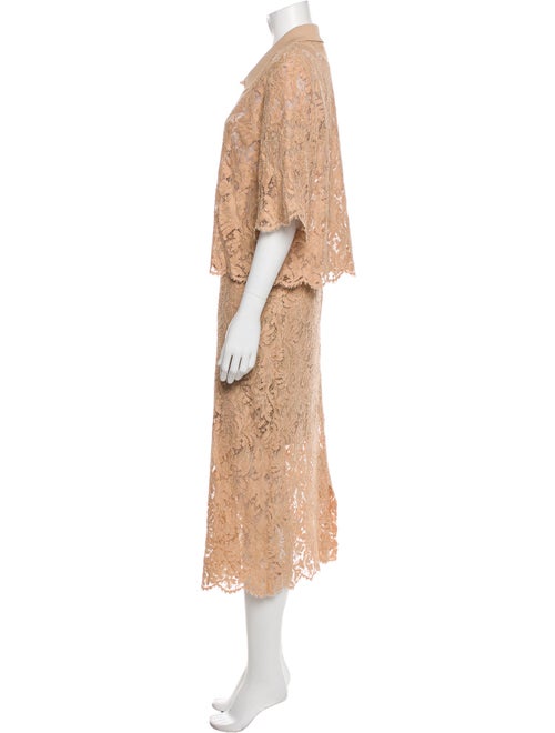 St. John Lace Pattern Skirt Set