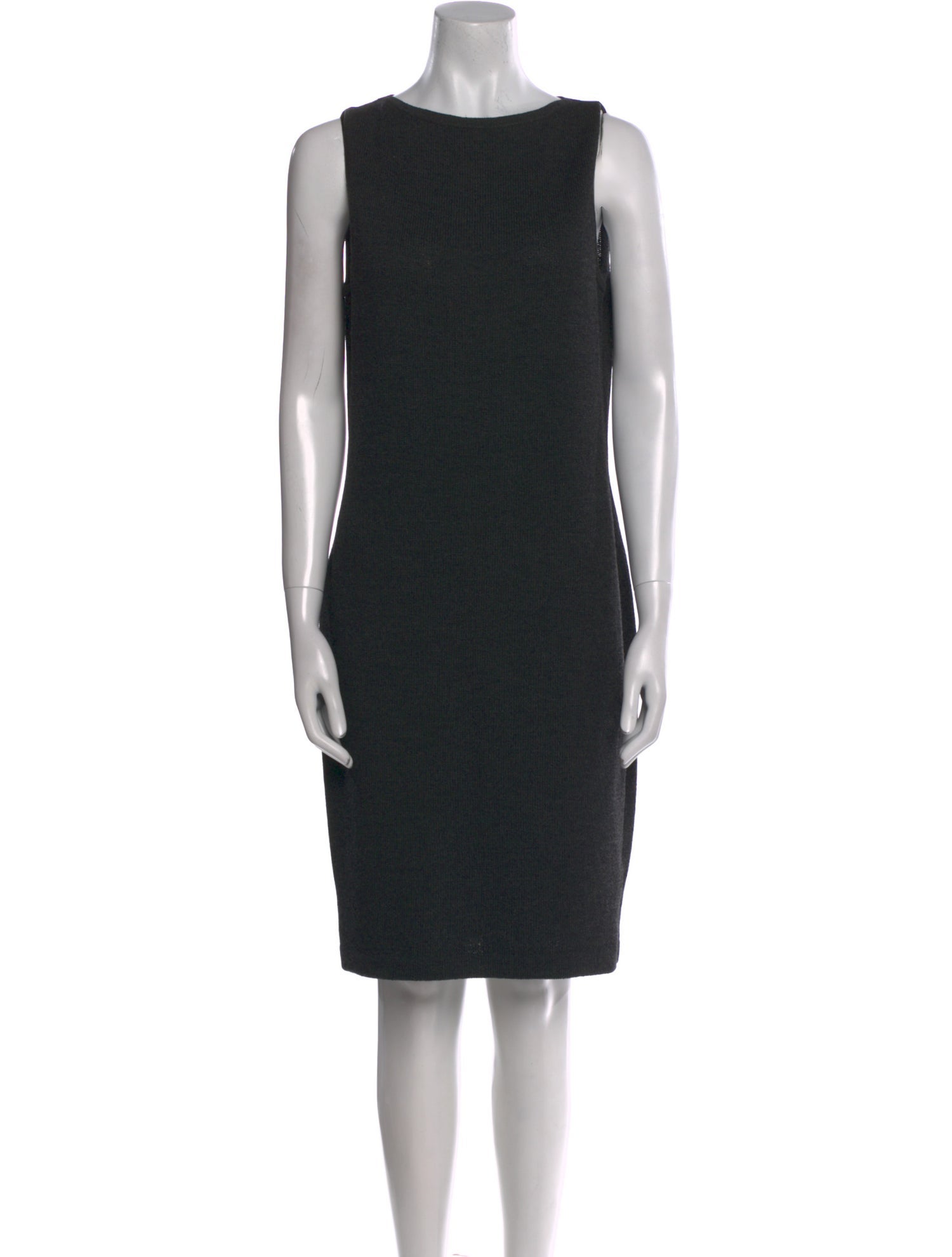 St. John Bateau Neckline Knee-Length Dress