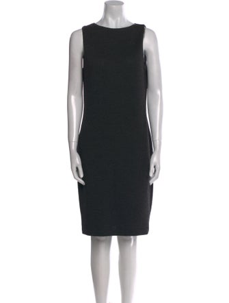 St. John Bateau Neckline Knee-Length Dress