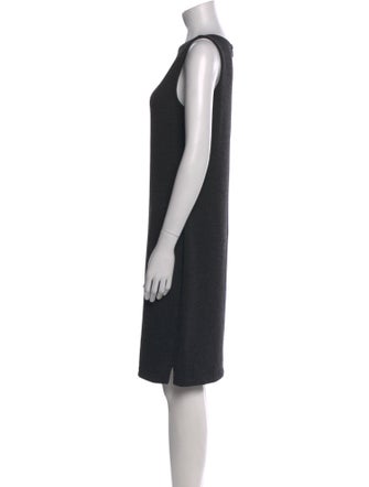 St. John Bateau Neckline Knee-Length Dress