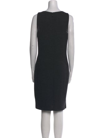 St. John Bateau Neckline Knee-Length Dress