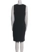 St. John Bateau Neckline Knee-Length Dress
