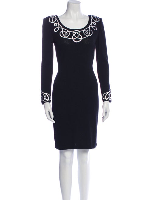 St. John Wool Knee-Length Dress