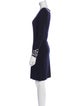 St. John Wool Knee-Length Dress