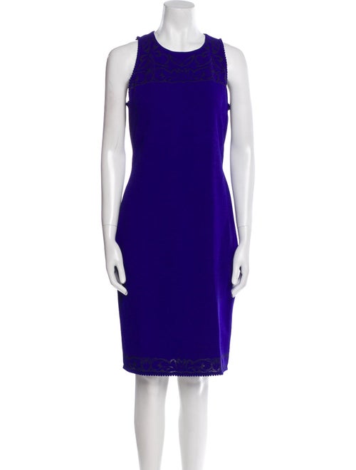 St. John Crew Neck Knee-Length Dress