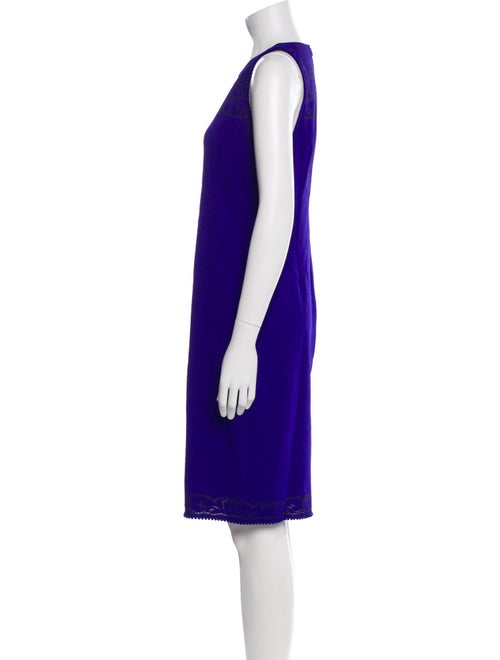 St. John Crew Neck Knee-Length Dress