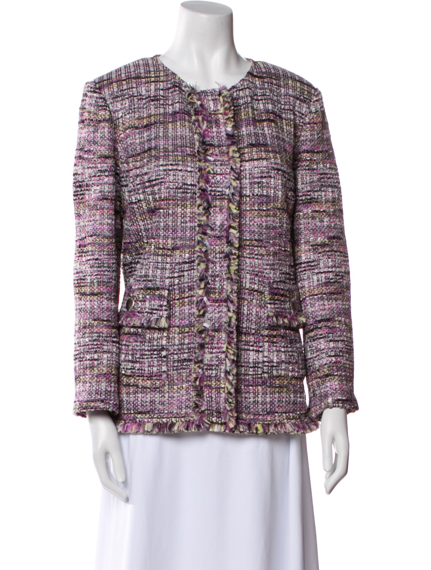 St. John Tweed Pattern Evening Jacket