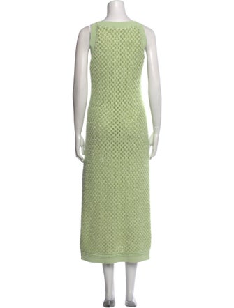 St. John Bateau Neckline Long Dress