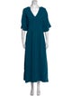 St. John V-Neck Long Dress