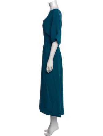 St. John V-Neck Long Dress