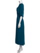 St. John V-Neck Long Dress