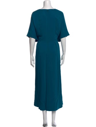 St. John V-Neck Long Dress