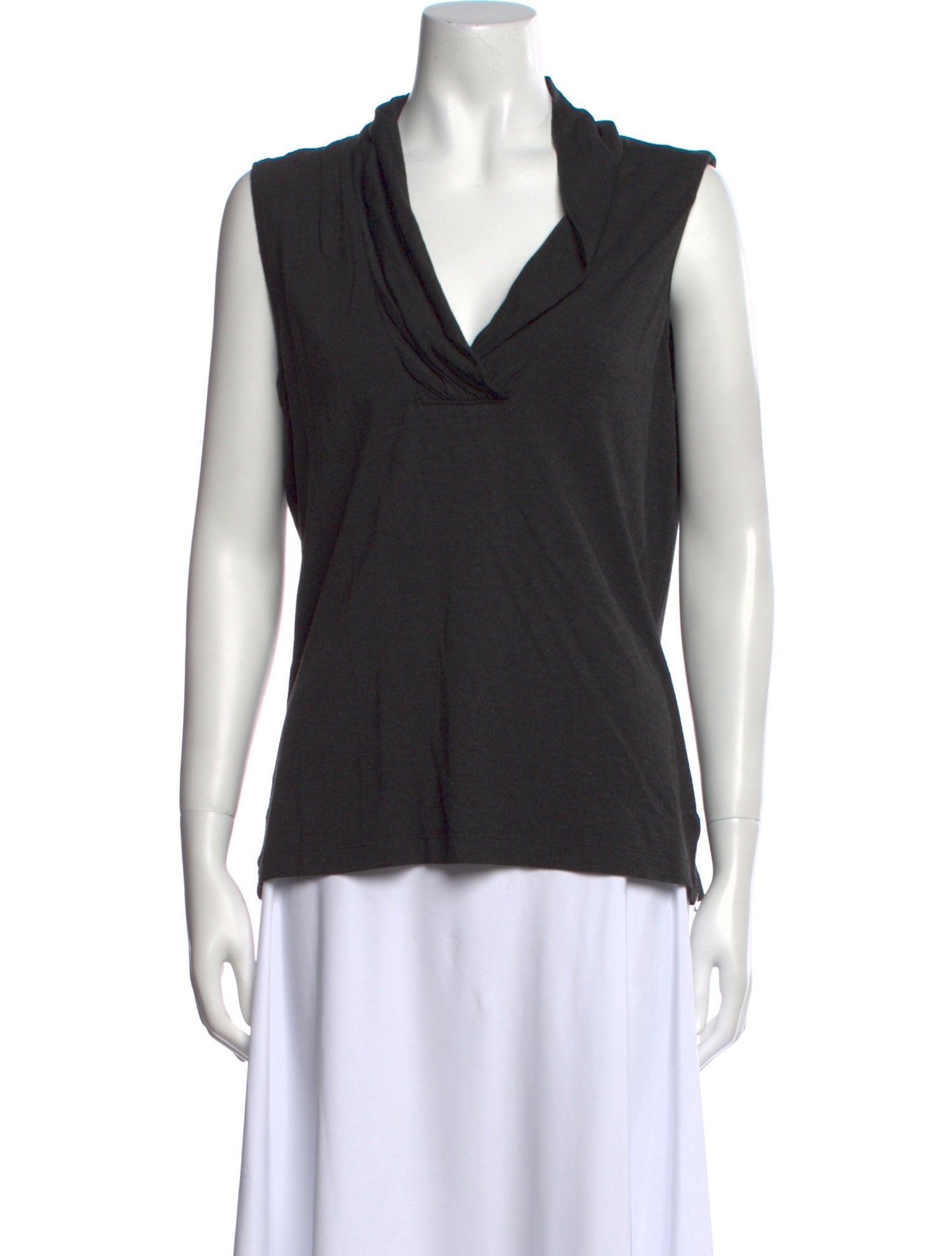 St. John Cashmere Cowl Neck Top