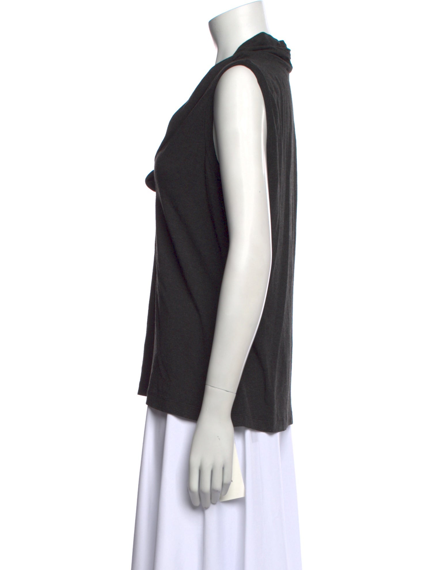 St. John Cashmere Cowl Neck Top