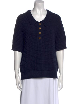 St. John V-Neck Short Sleeve Polo