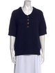 St. John V-Neck Short Sleeve Polo