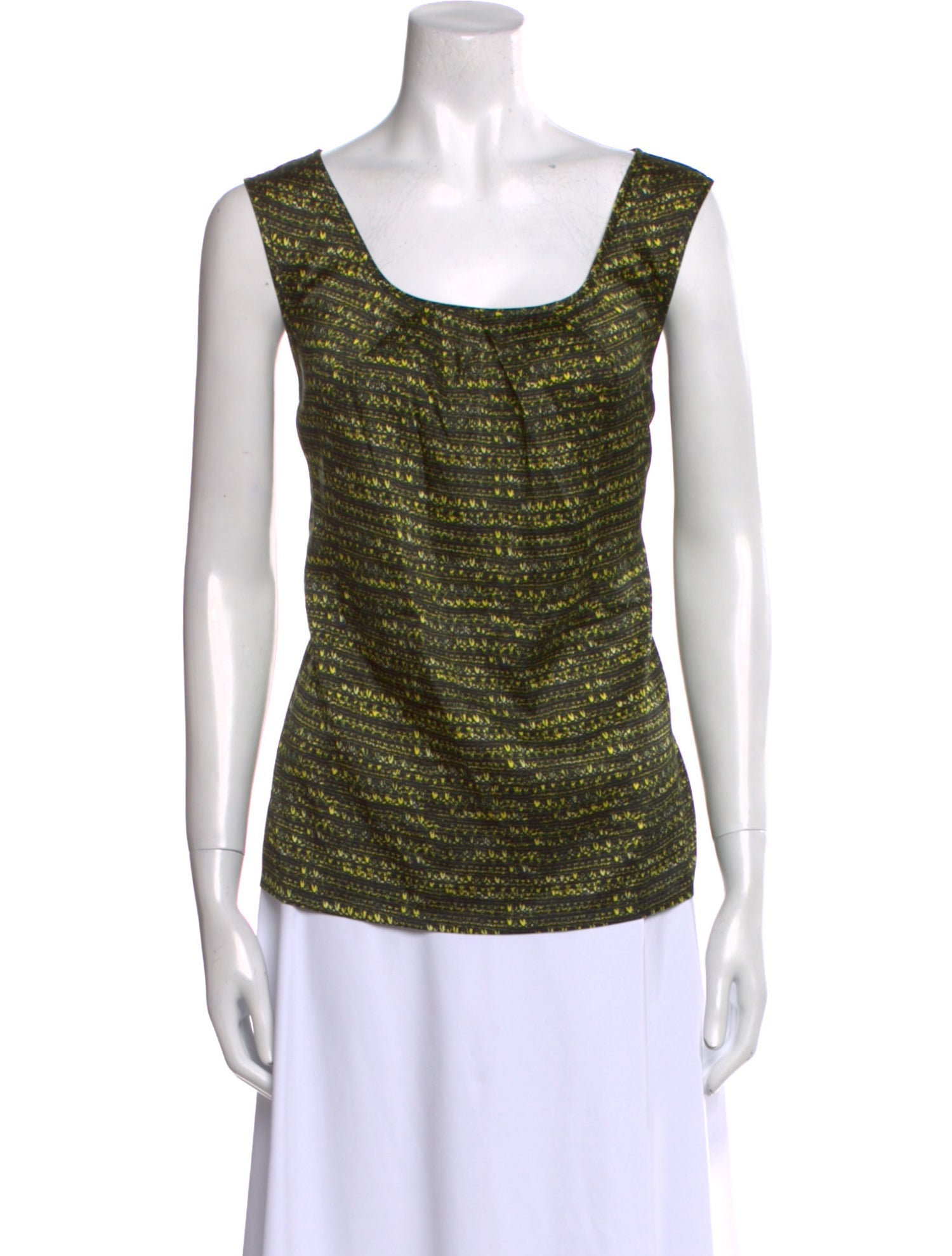 St. John Silk Cowl Neck Top