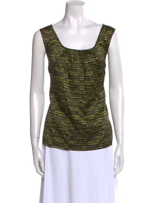 St. John Silk Cowl Neck Top