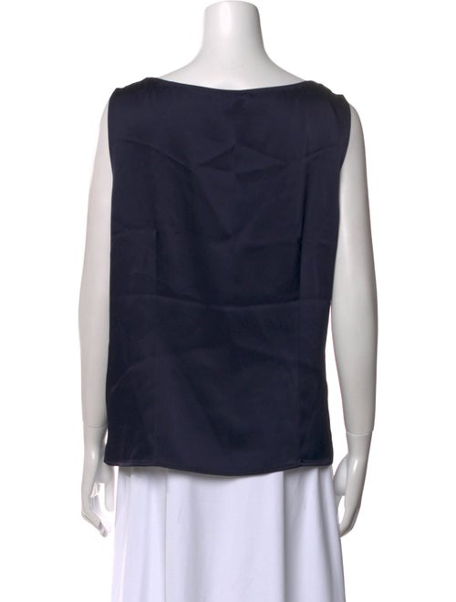 St. John Square Neckline Sleeveless Top