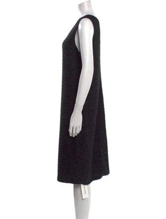 St. John Scoop Neck Knee-Length Dress