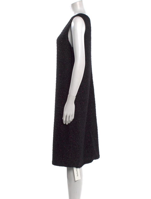 St. John Scoop Neck Knee-Length Dress
