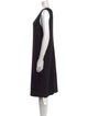 St. John Scoop Neck Knee-Length Dress