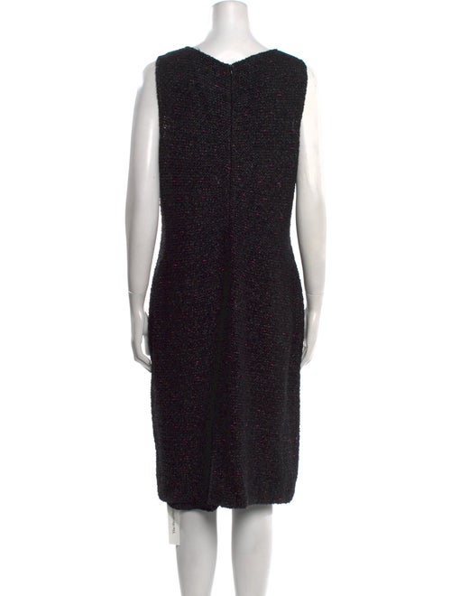 St. John Scoop Neck Knee-Length Dress