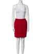 St. John Wool Embroidered Accent Skirt Suit