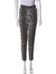St. John Animal Print Skinny Leg Pants