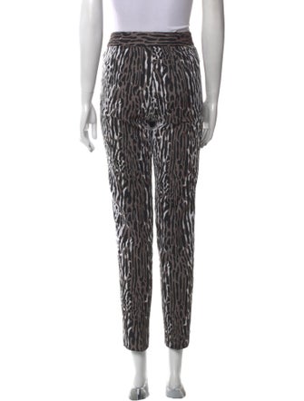 St. John Animal Print Skinny Leg Pants
