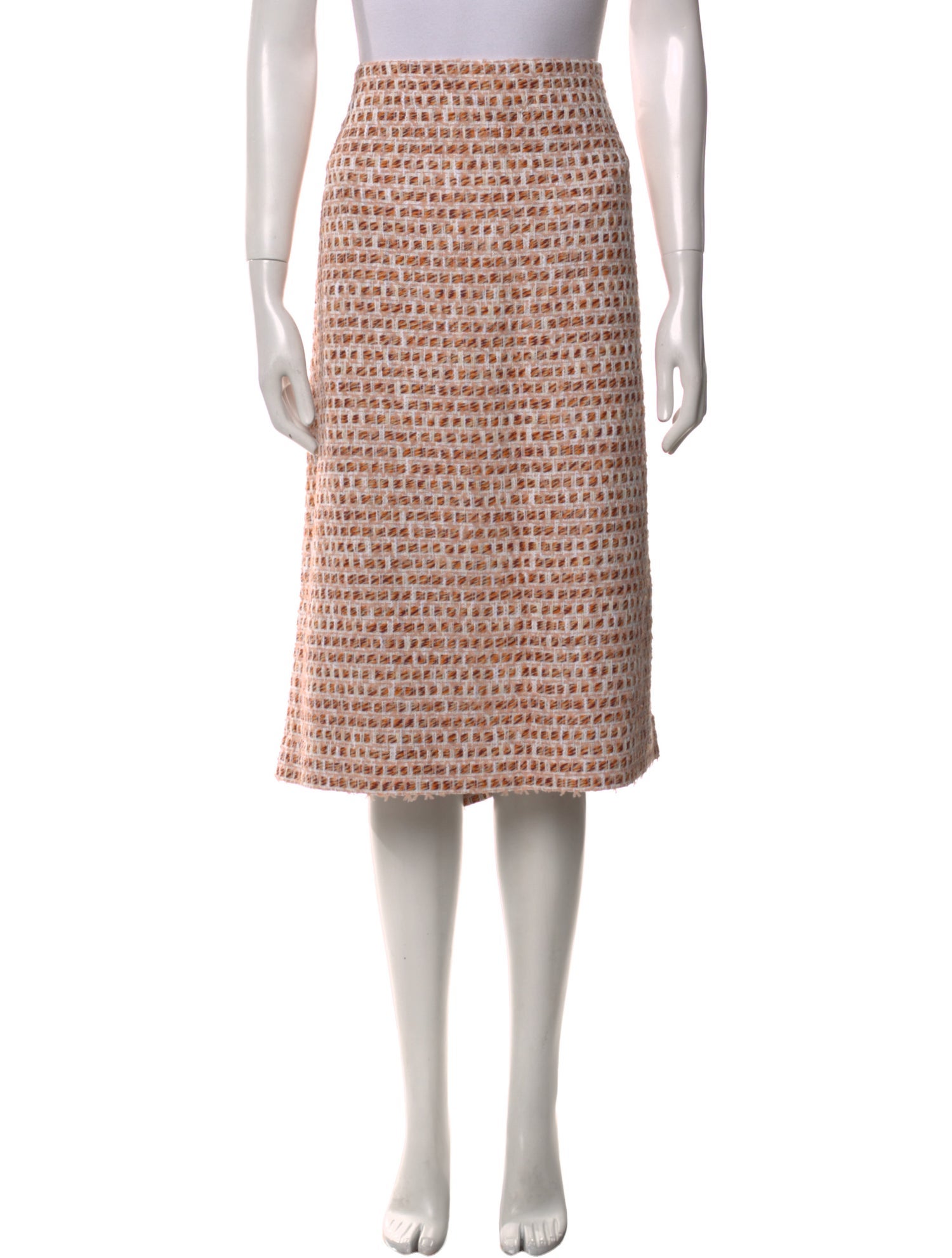 St. John Printed Knee-Length Skirt w/ Tags