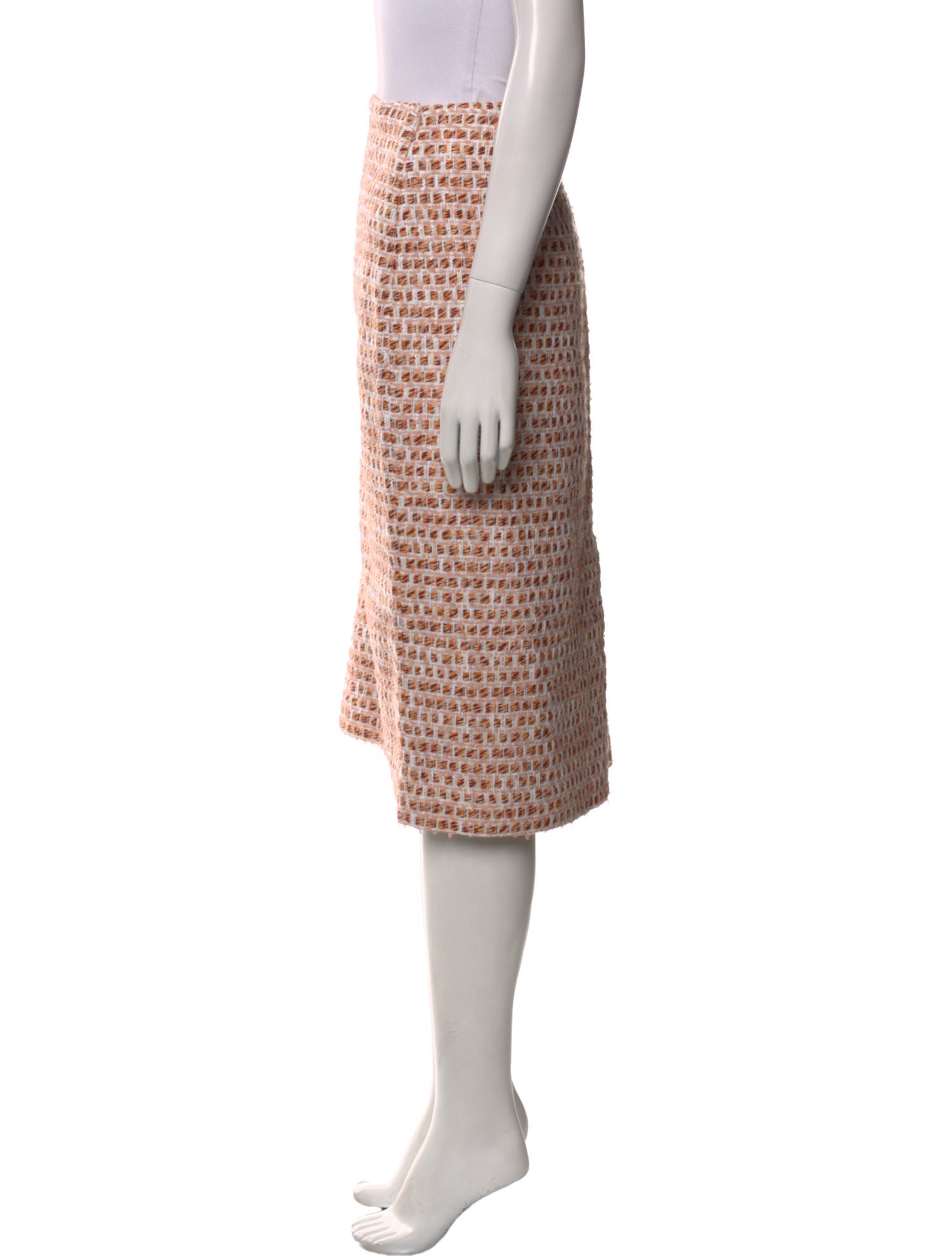 St. John Printed Knee-Length Skirt w/ Tags