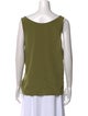 St. John Scoop Neck Sleeveless Top