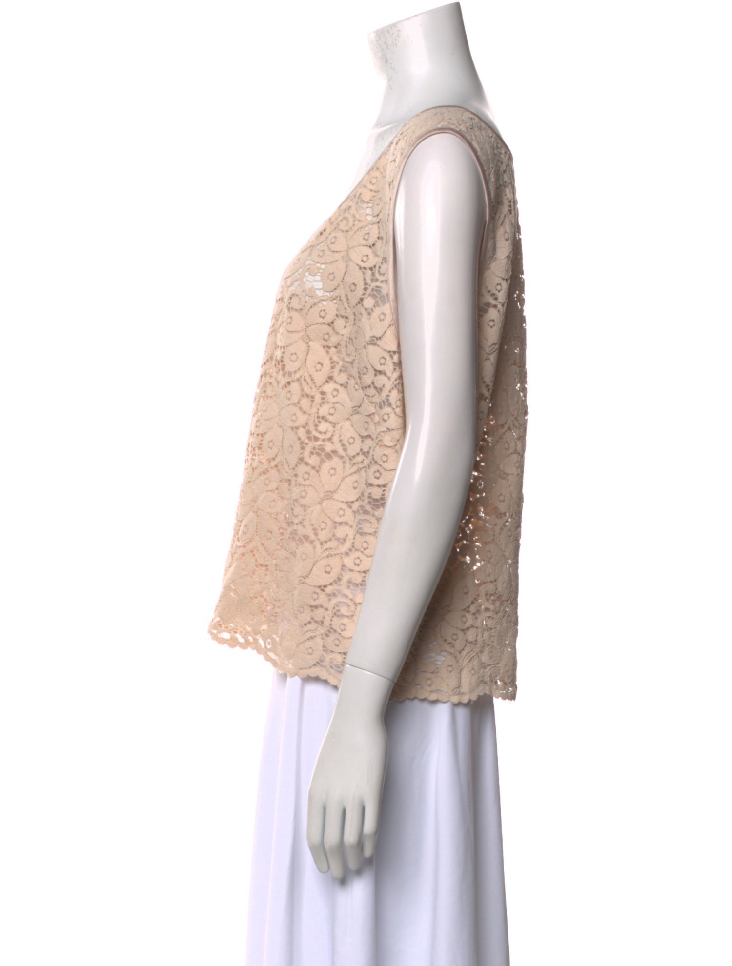 St. John Scoop Neck Sleeveless Crop Top w/ Tags