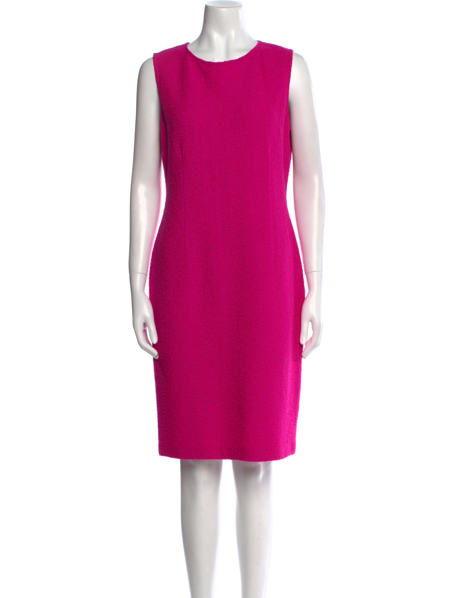 St. John Crew Neck Knee-Length Dress