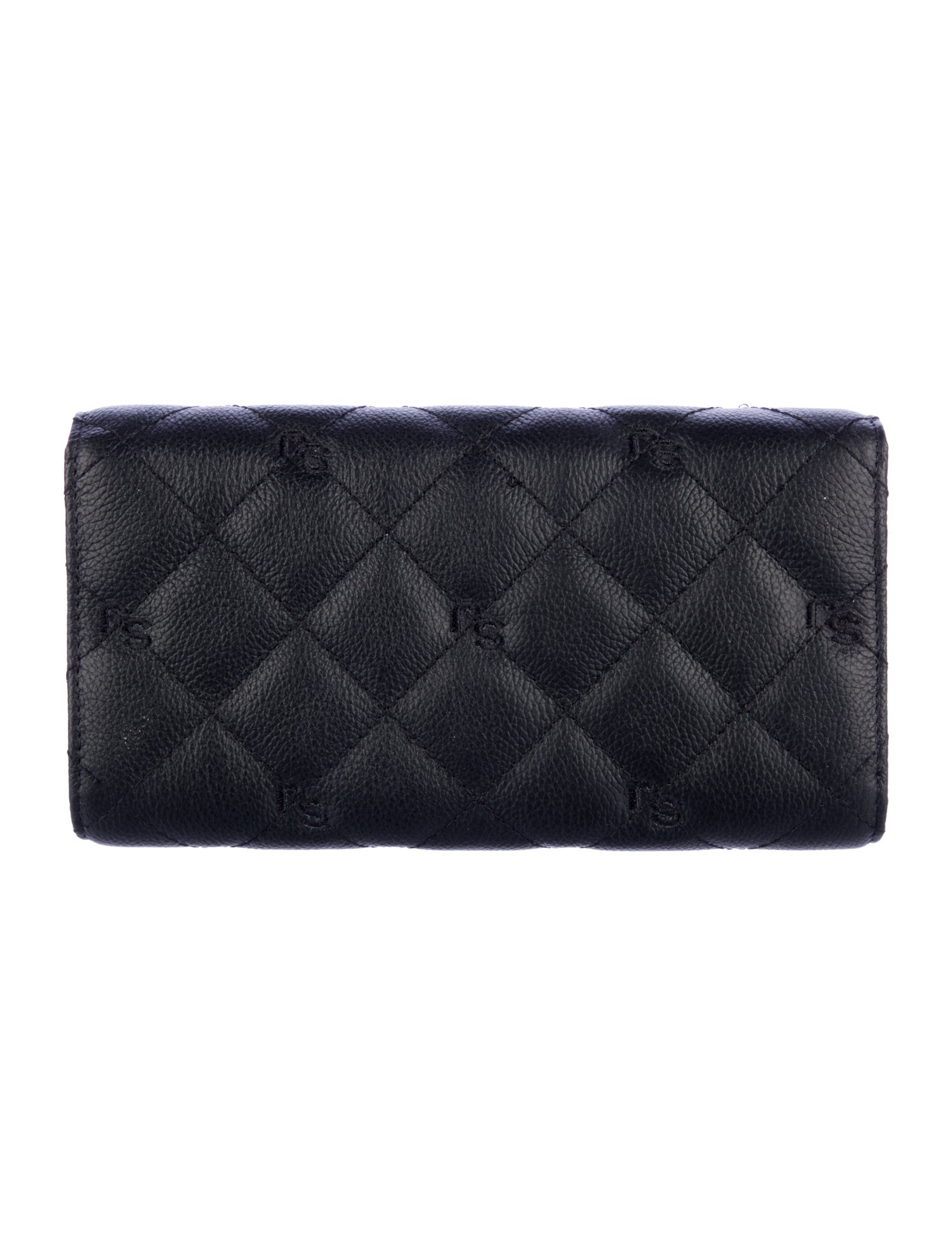 St. John Quilted Pattern Leather Bifold Wallet