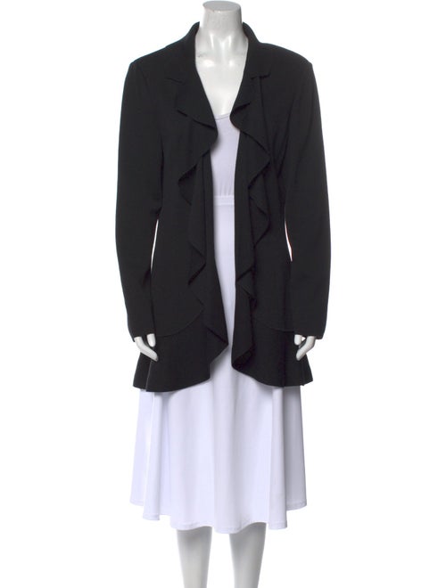 St. John Wool Open Front Sweater