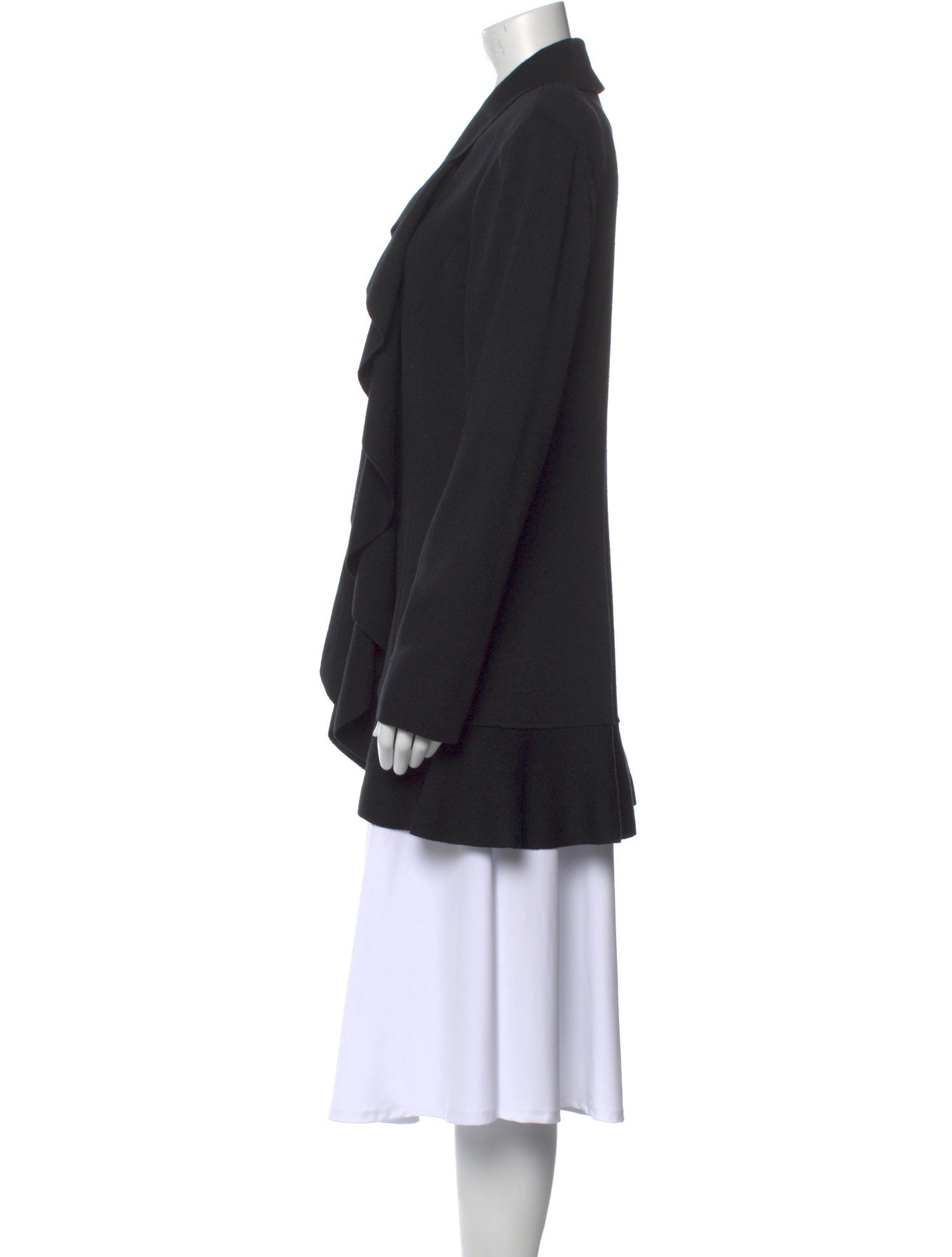 St. John Wool Open Front Sweater