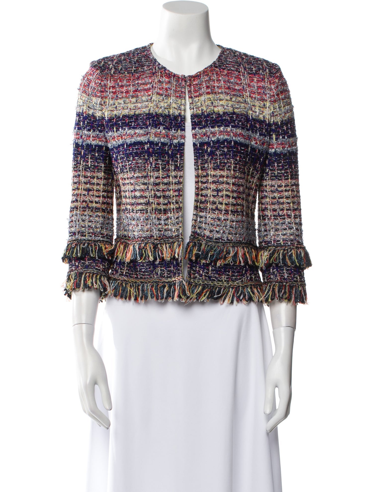 St. John Tweed Pattern Evening Jacket