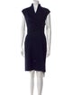 St. John V-Neck Knee-Length Dress