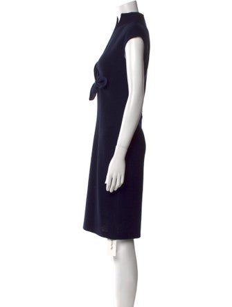 St. John V-Neck Knee-Length Dress
