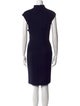 St. John V-Neck Knee-Length Dress