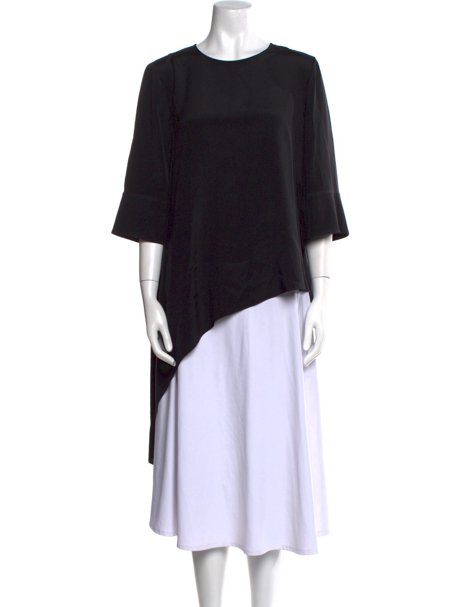 St. John Silk Crew Neck Tunic