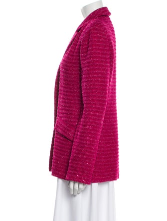 St. John Tweed Pattern Blazer