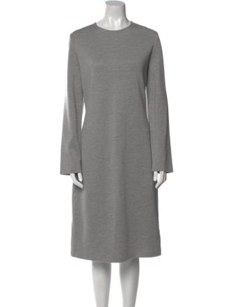 St. John Wool Midi Length Dress