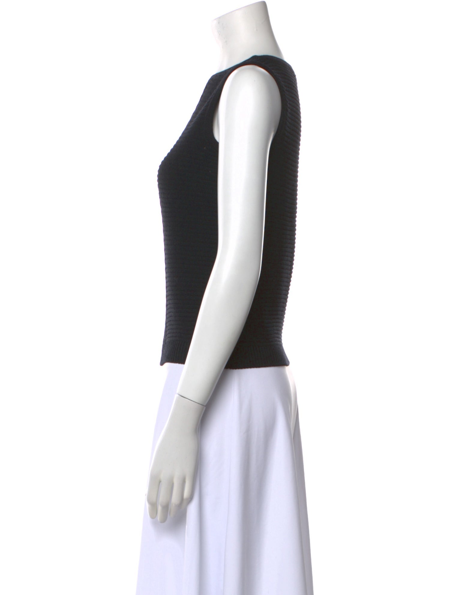 St. John Wool Bateau Neckline Top