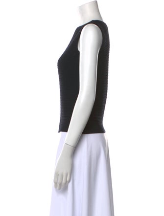 St. John Wool Bateau Neckline Top