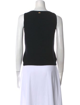 St. John Wool Bateau Neckline Top