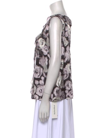 St. John Silk Printed Blouse